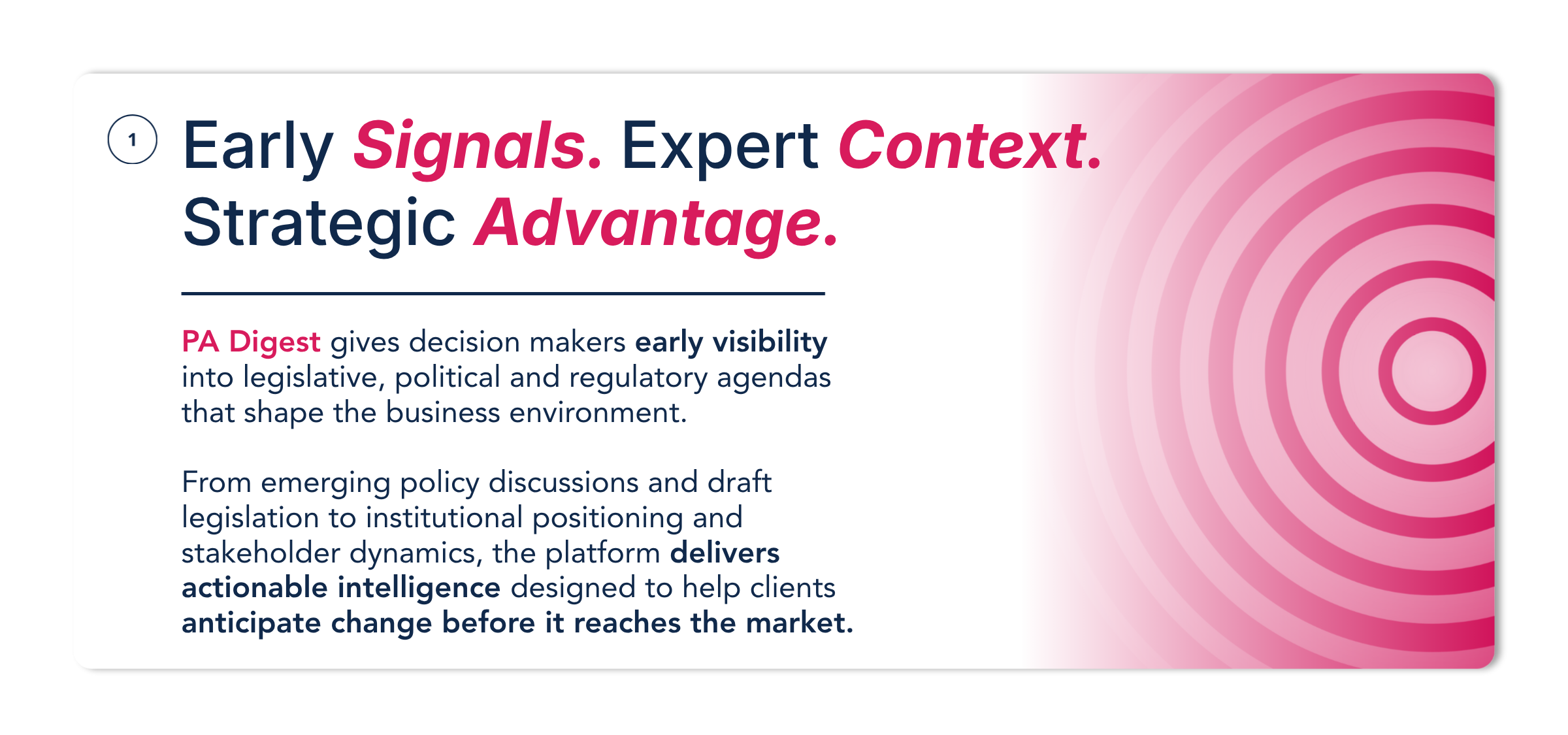 Early Signals. Expert Context. Strategic Advantage.